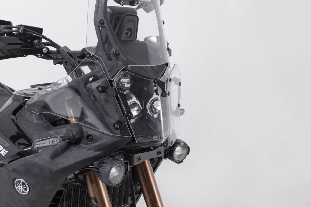 Headlight guard – Bracket with shield. Ténéré 700 World Raid/Rally.