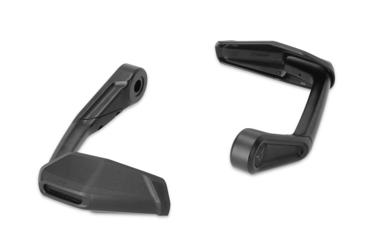 Lever guards with wind protection – Black. Aprilia, Ducati, Triumph models.