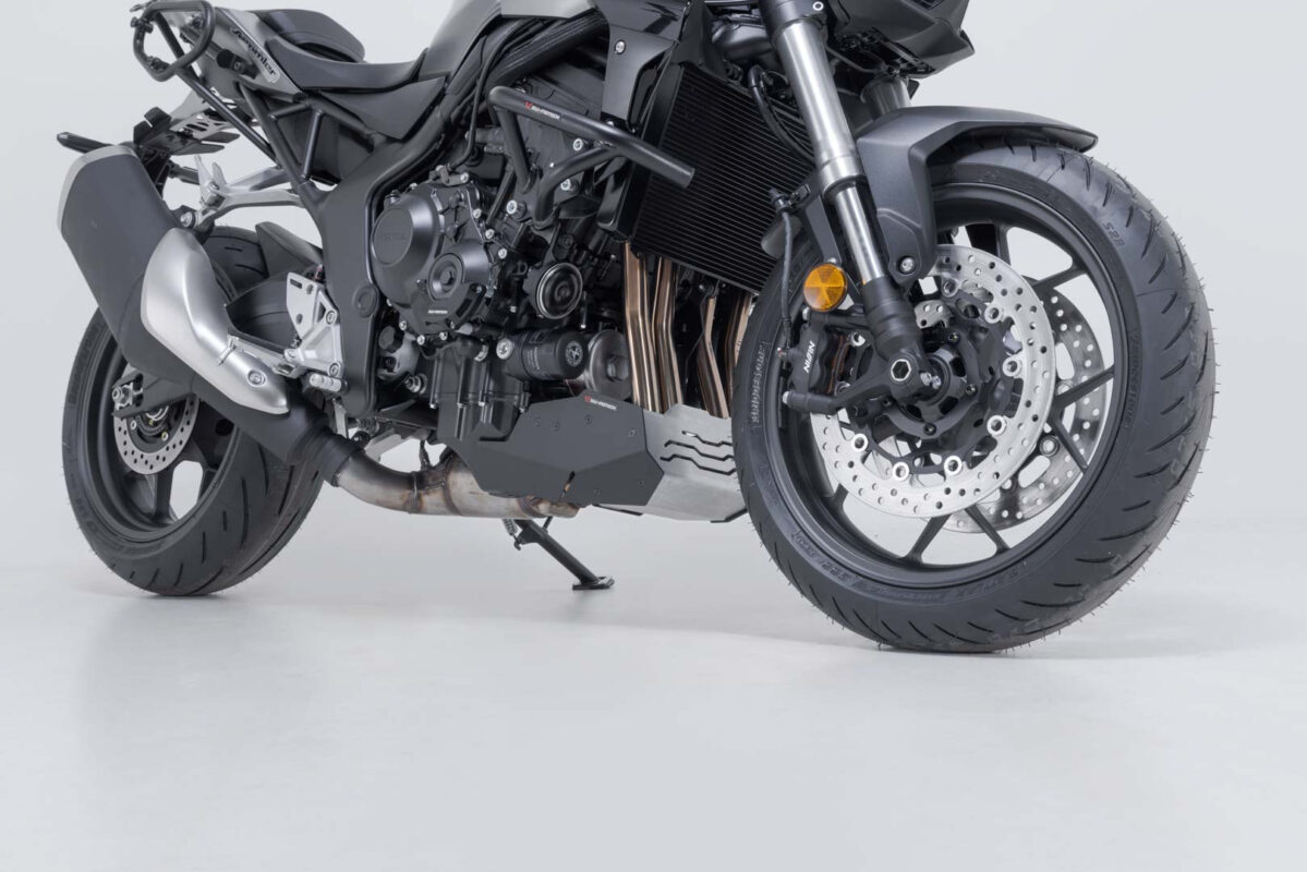 Front spoiler – Black/Silver. Honda CB1000 Hornet (24-).