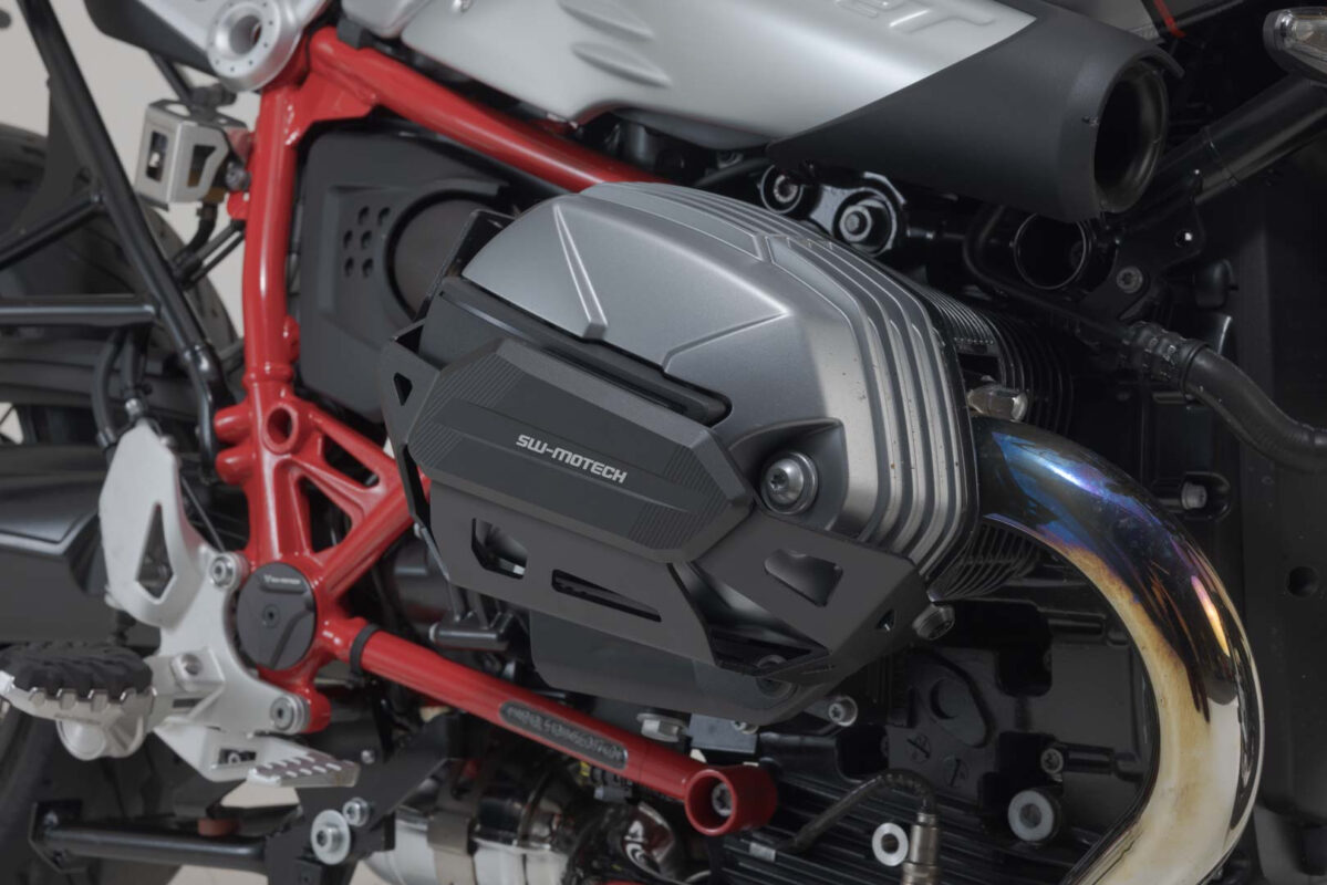 Cylinder guards – Black. BMW R nineT models., R 12 models.