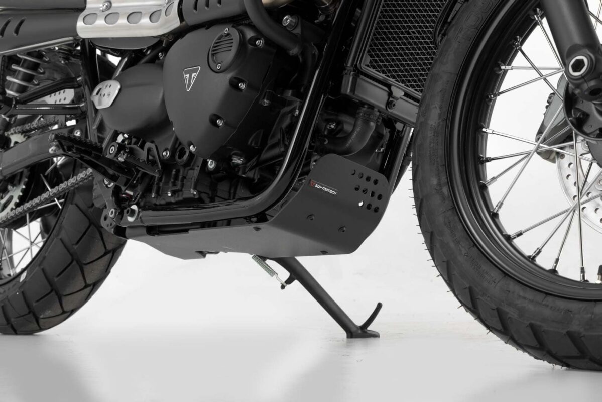 Engine guard – Black. Triumph models.