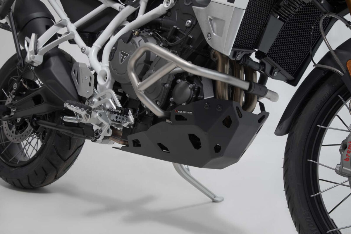 Engine guard – Black. Tiger 900 models (19-23). For OEM SBL.
