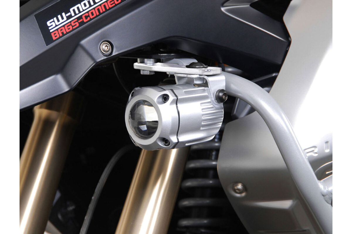 Light mounts – Silver. BMW R 1200 GS (08-12).