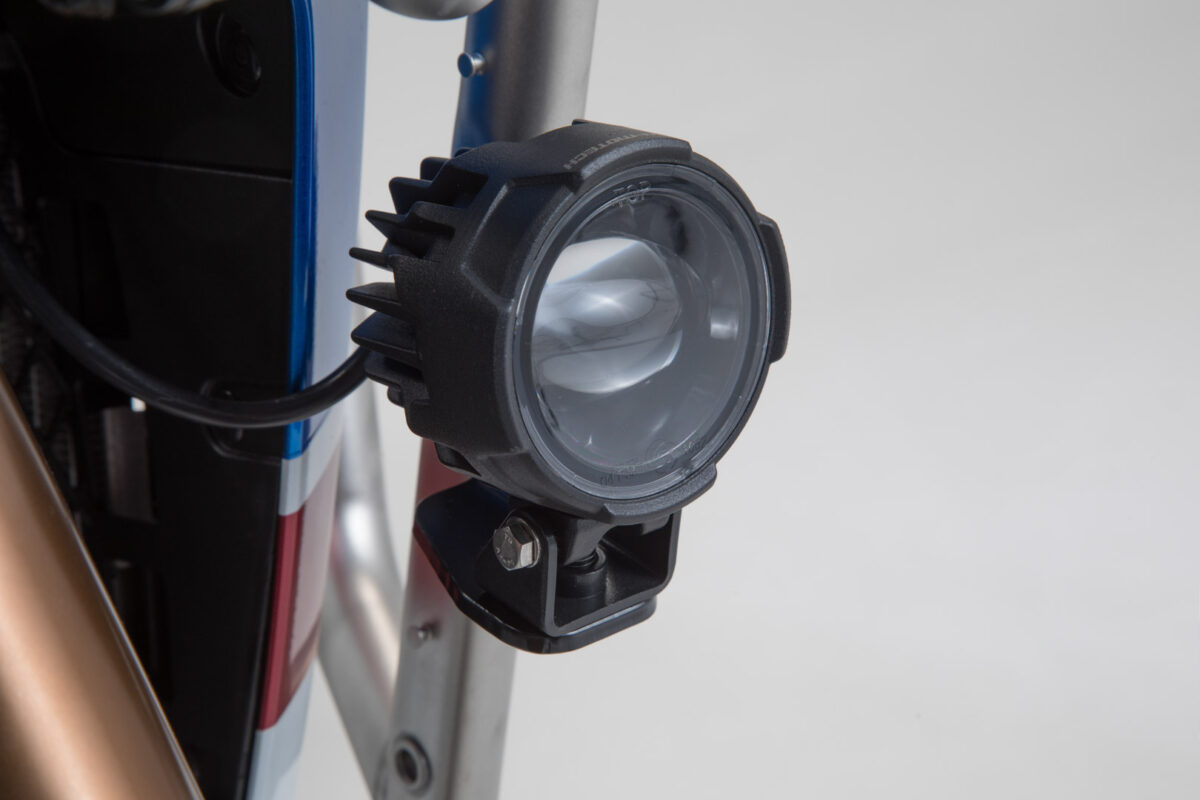 Light mounts – Black. Honda CRF1000L Adv Sports (18-).