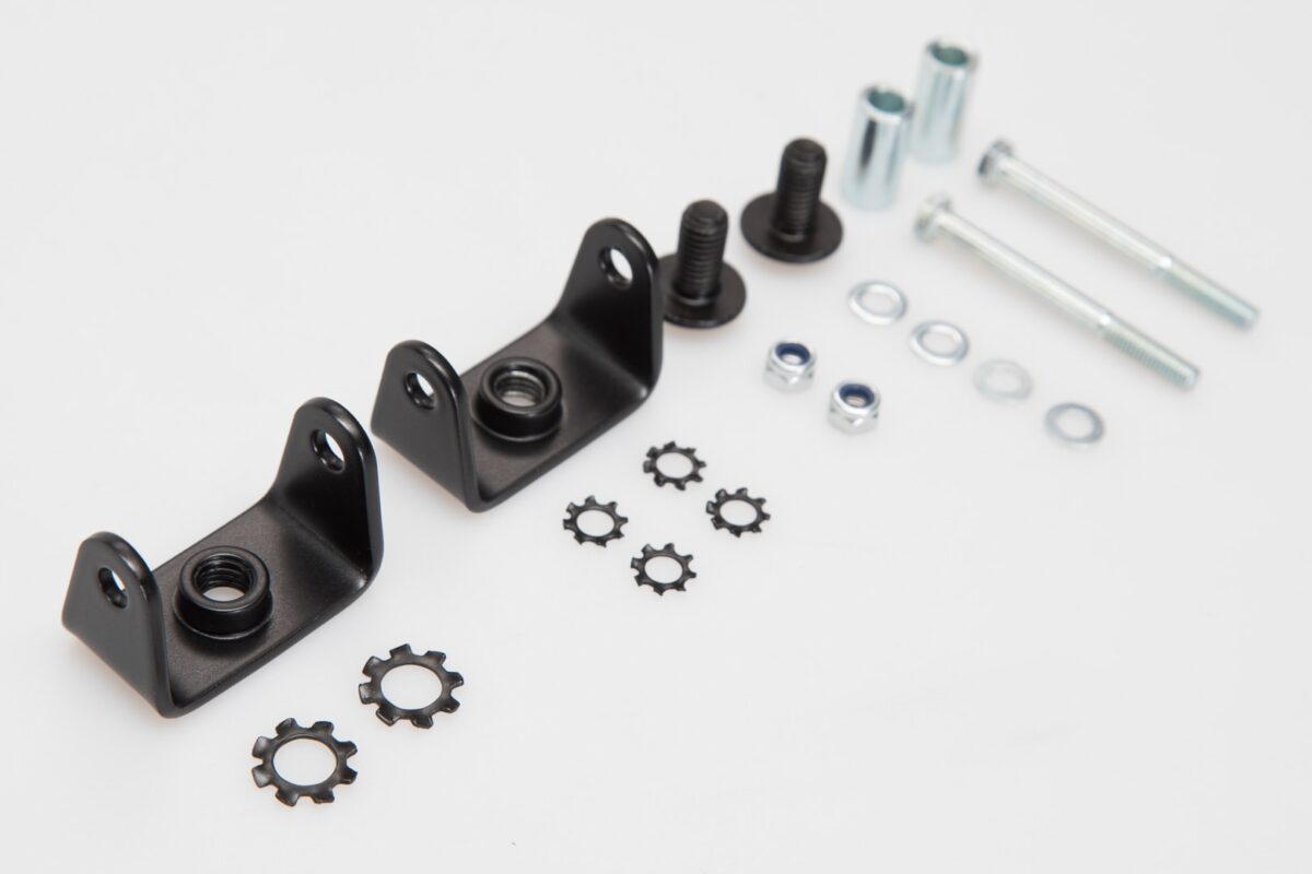 Adapter for SW-MOTECH light-mount – Black. For original BMW fog lights.