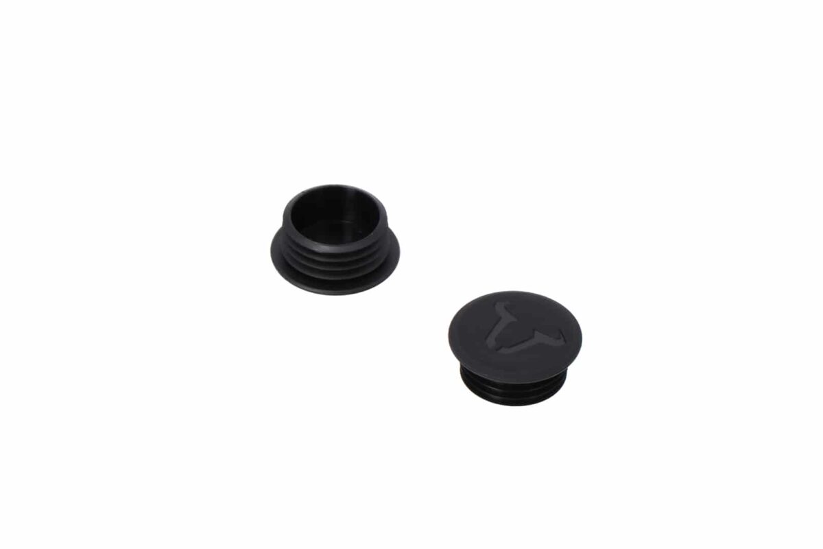 Replacement frame caps for crash bars – Black. As pair.
