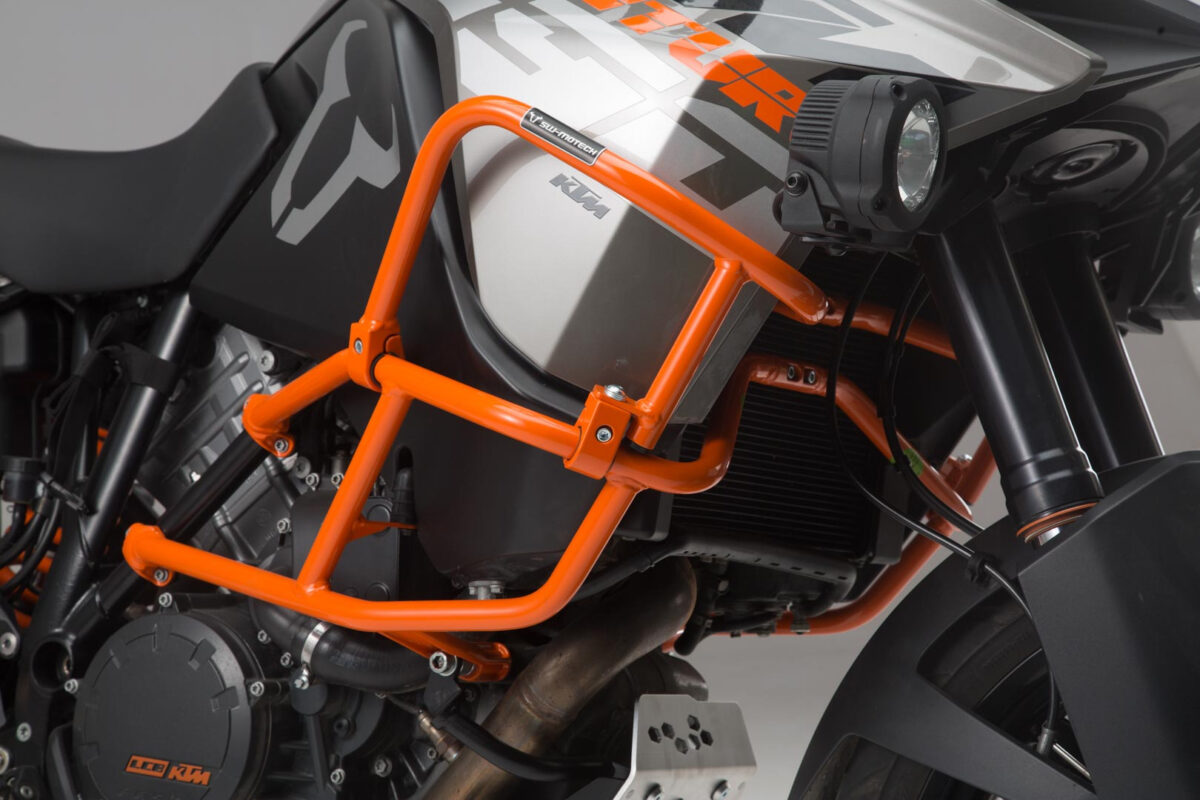 Upper crash bar for orig. KTM crash bar – Orange. KTM 1050 (14-)/ 1190 Adventure/ R (13-).