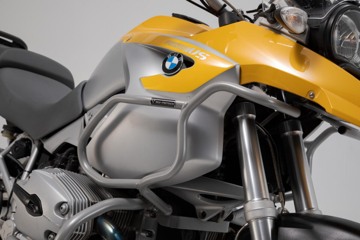 Upper crash bar – Silver. BMW R1200 GS (04-07). Only with crash bar.