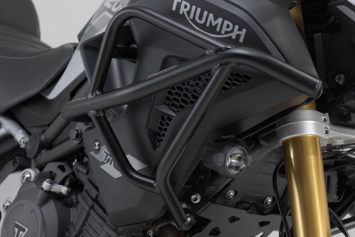 Upper crash bar – Black. Triumph Tiger 1200 models (22-).
