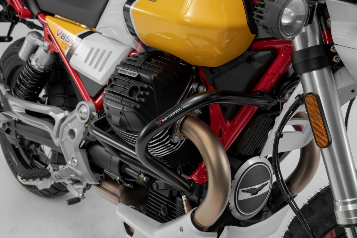 Crash bar – Black. Moto Guzzi V85 TT/Travel/Strada (19-).