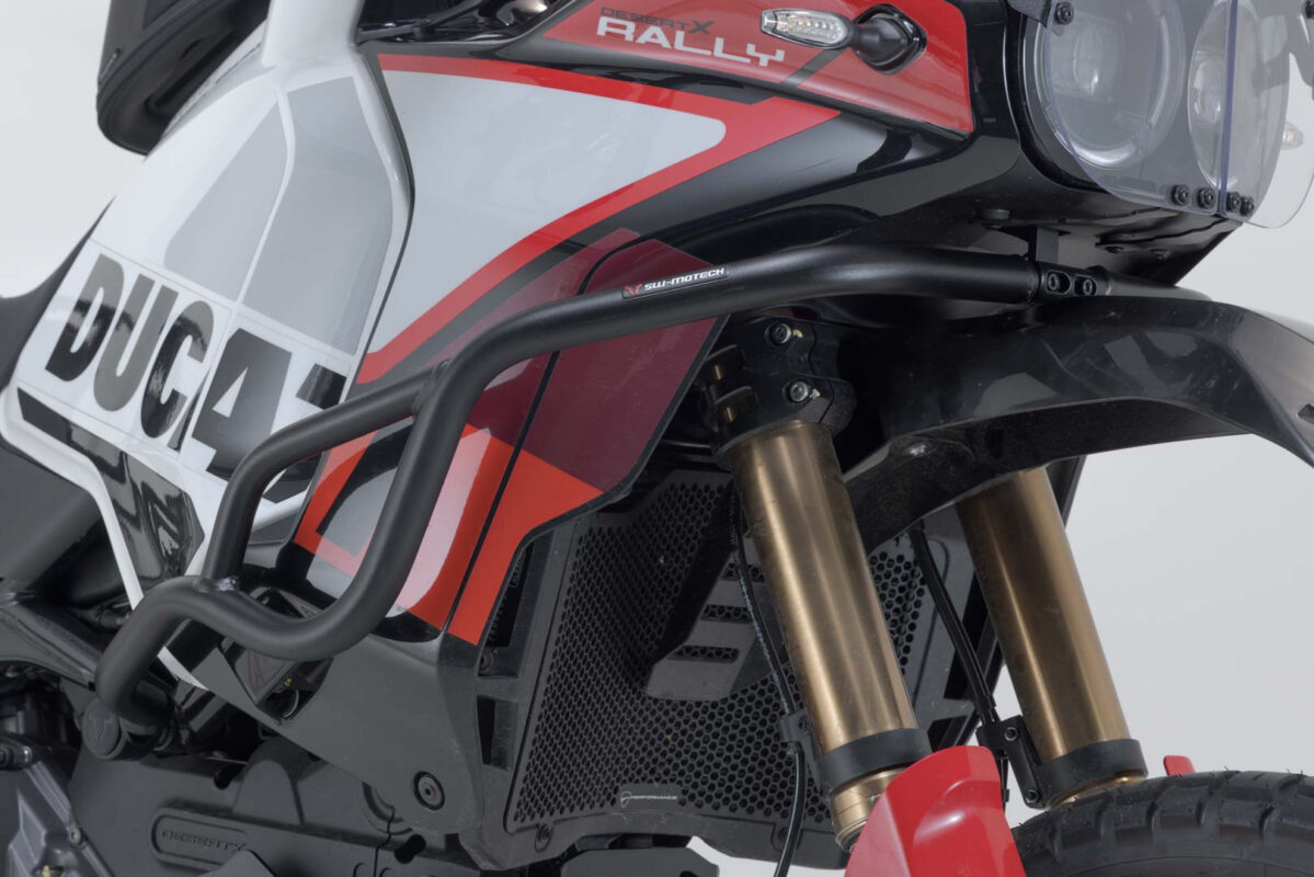 Crash bar – Black. Ducati DesertX (22-) / Rally (23-).