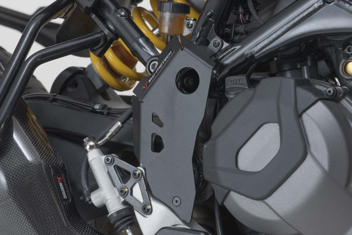 Heel guard – Black. Ducati DesertX (22-) / Rally (23-).