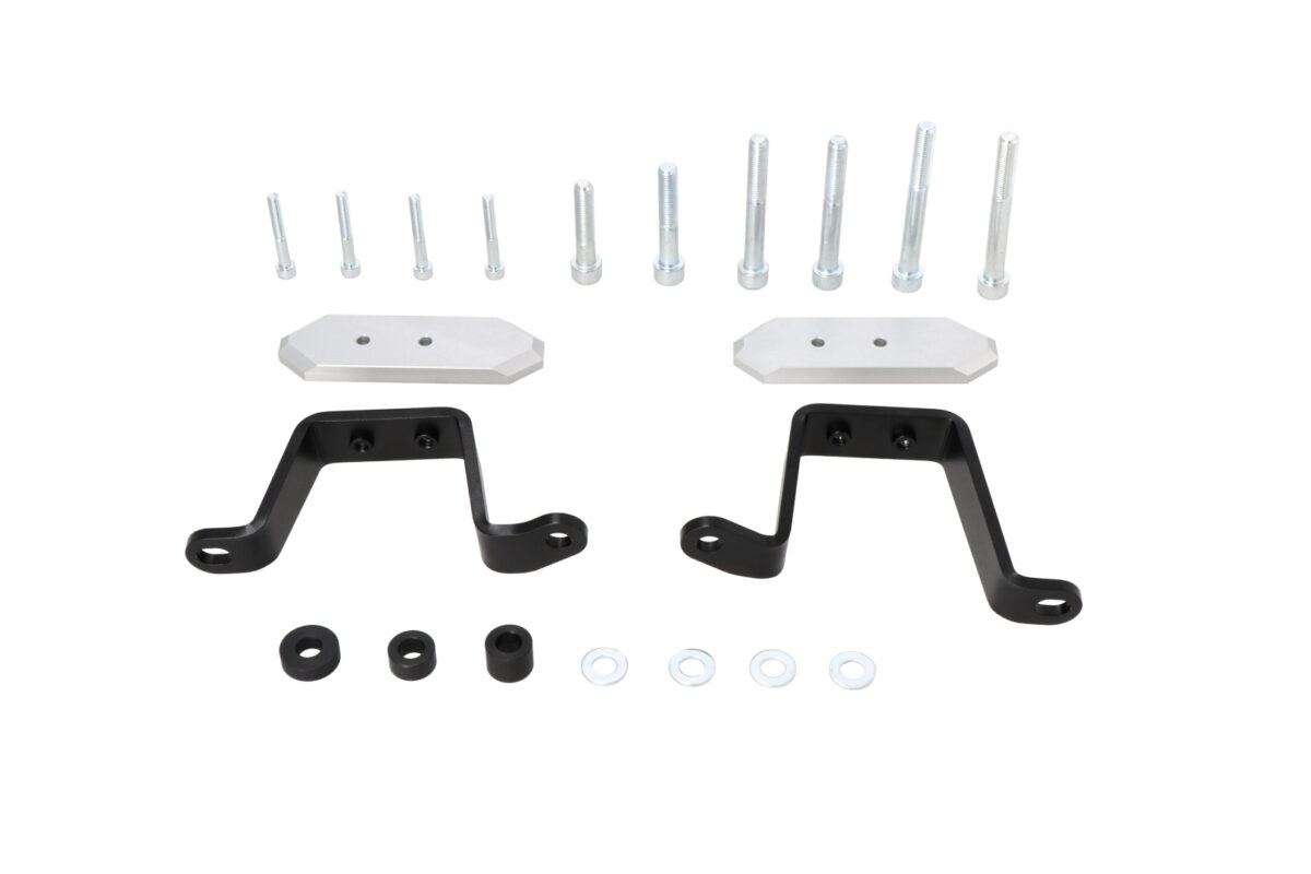 Mounting kit for frame slider – Black. Kawasaki Ninja 1000SX, 1100 SX/SE.
