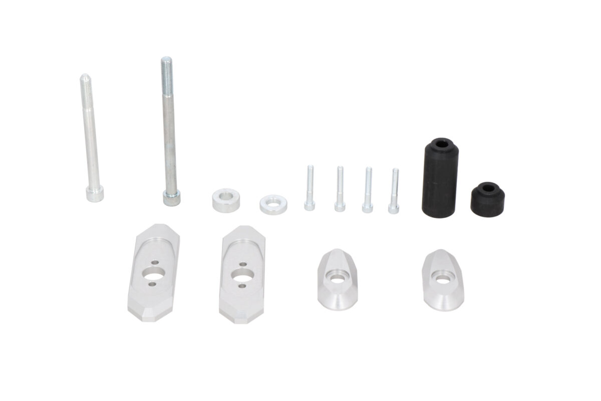 Crash pad holder – Silver. Kawasaki Ninja ZX4-RR (23-).
