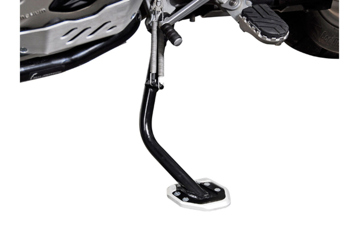Extension for side stand foot – Black/Silver. BMW R1200GS / R1200GS Adventure.