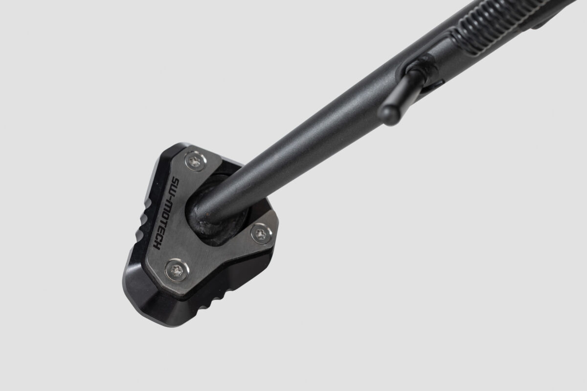 Extension for side stand foot – Black/Silver. Kawasaki Z900/ 1100, Ninja H2 SX.