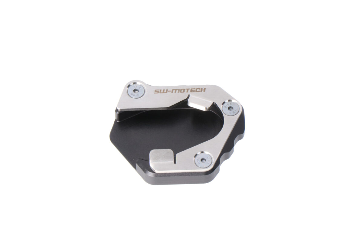 Extension for side stand foot – Black/Silver. Triumph Tiger 900/GT/Pro (19-).