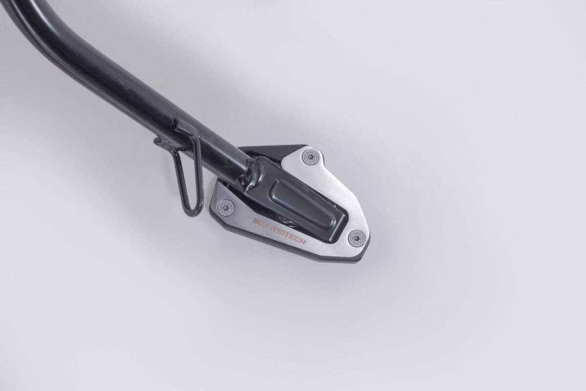 Extension for side stand foot – Black/Silver. Ducati Scrambler models (24-).