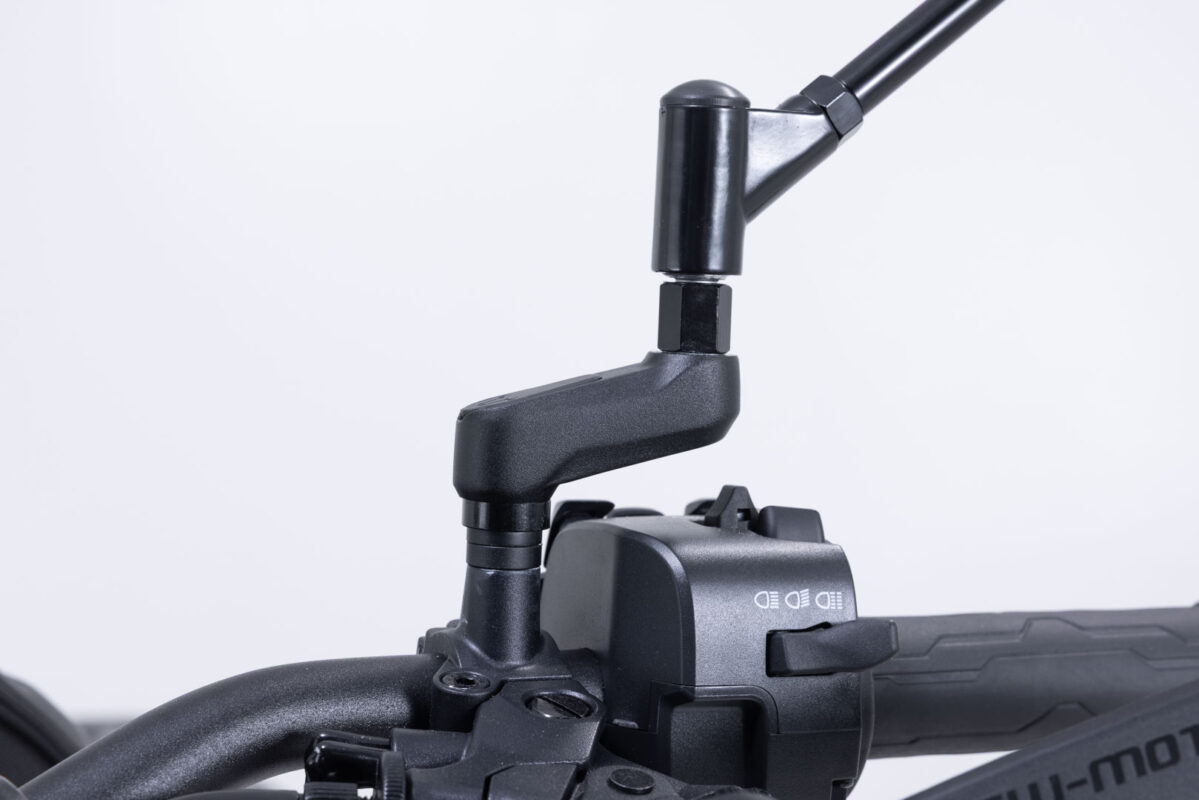 Mirror extension – Black. CFMoto 800MT-X (24-).