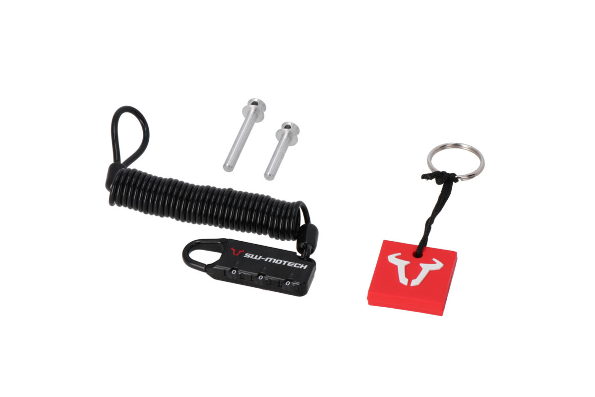 Anti-theft protection for PRO/ EVO tank bag – Security pin/motorbike luggage cable lock.