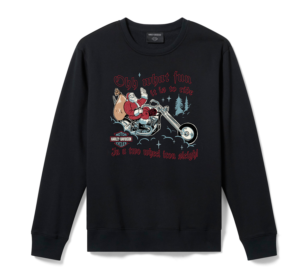 Harley-Davidson Men’s Harley Santa Fleece Crewneck